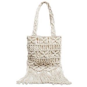 Macrame Fringe Cream Bag | Mossimo Supply Co.
